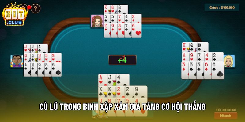 Cù lũ trong binh xập xám gia tăng cơ hội thắng